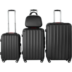 tectake Pucci Set of 4 - Black