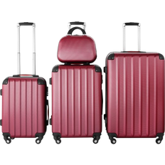 tectake Pucci Set of 4 - Burgundy