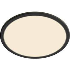 Belysning plafond ip44 Philips Superslim Black Takplafond ∅ 25cm