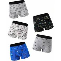Shein Young Boy Cool Retro Gaming Print Cotton Briefs