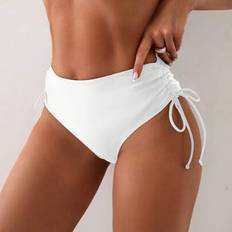 Shein Solid Color Drawstring Waist Bottoms - Summer