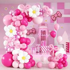 Shein Pink Cartoon Cat Balloon Garland Arch Kit 139pcs