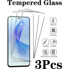 Screen Protectors Shein 3 Pcs Tempered Glass Screen Protector Compatible With Huawei Honor Models