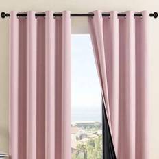 2 Pcs 99.9% Blackout Curtain Panels