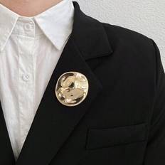 Shein Gold Color Minimalist Brooches - Women's