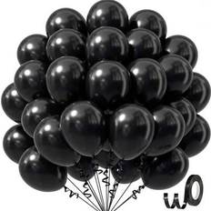 Party Balloons Shein 10/20/30/40/50pcs Black Balloon 18/12/10/5 Inch