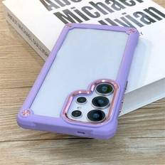 Shein Anti-Fall Matte Sillicone Border Clear Phone Case Compatible With Samsung Galaxy S25 S24 Plus S23 S22 Ultra A55 A54 A35 A15 A14 5G