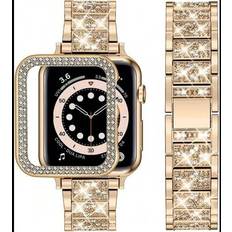 Wearables Shein Bling Strap Case For Apple Smart Watch Band 40mm 44mm 38mm 42mm 46mm 41mm 45mm