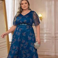 Shein Plus Size Formal Evening Dress - Wedding Guest
