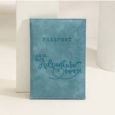 Passport Covers Shein Matte Finish Pu Material Passport Cover - Wallet