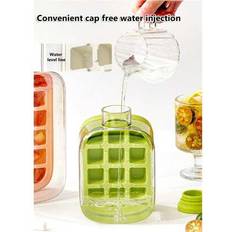 Green Ice Cube Trays Shein Bottle With Straw Ice Cube Tray