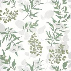 Shein Green Leaf Peel And Stick Wallpaper