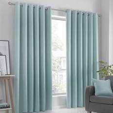 Blue Curtains Fusion Strata Dim Out 168x183cm