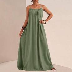 Shein Maxikleid Große Größen Lässig Unifarben