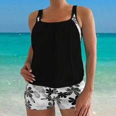 Shein Beachwear & Resort Swimwear Set - Spaghetti Strap Tankini - Spring/Summer