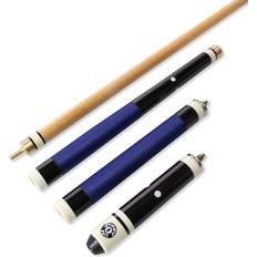 Table Sports Jonny 8 Ball Hardwood 4 Piece Adjustable Snooker Pool Cue and Padded Soft Case 4 x 11mm Screw Tips
