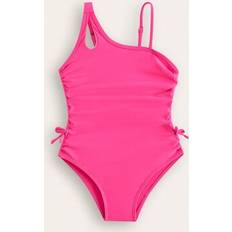 Shein Young Girl New Style Fashion Plain Color Drawstring One-Piece Swimsuit