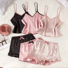 Shein Girls 6pcs Pajama Set - Casual Solid Color