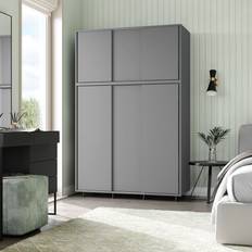 6 Sliding Doors Bedroom Storage Closet Clothes Wardrobe