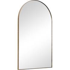 Wall Mirrors Melody Maison Arched Large Framed Gold Wall Mirror 60x100cm