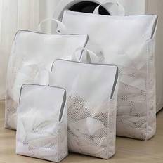 Washing Bags Shein Laundry Wash Bag With Handle And Honeycomb Mesh - White