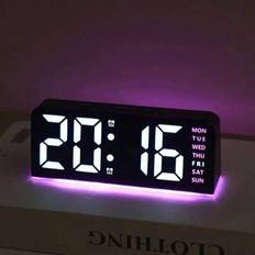 Alarm Clocks Shein LED Modern Multi-Function Digital Alarm Clock