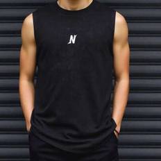 Sleeveless Tops Shein Tween Boys Distressed Print Splicing Sleeveless Tank Top - Soft Fabric