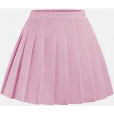 Shein Teen Girl Elegant Pleated High Waist 2-In-1 Skirt - Summer