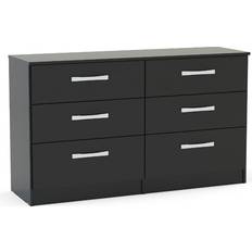 Birlea Lynx Black Chest of Drawer 127.5x74.3cm