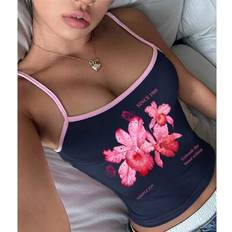 Shoulder Straps Tank Tops Children's Clothing Shein Teen Girls Casual Minimalist Camisole Slim Fit Tank Top - Summer