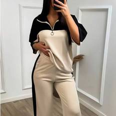 Stretch - Women Suits Shein Women Casual Suit Lightweight Slim Chic Sports Set - Spring/Summer