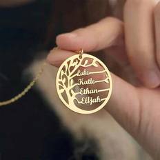 Multicoloured Necklaces Shein Customized Tree Name Necklace - Multi Name