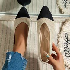 Loafers Shein Fashion Flat Slip-On Casual Loafers - Contrast Color