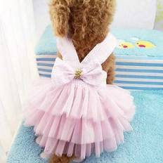 Pets Shein Pet Dog Cat Spring Summer Thin Mesh Skirt Dress 1PC