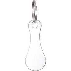 Shein Stainless Steel Supermarket Shopping Cart Token Keychain - No Coin Needed