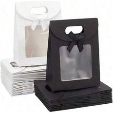 Shein Elegant Black And White Gift Bags 12 Packs