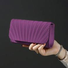 Purple Clutches Shein Shiny Elegant Casual Envelope Clutch Purse - Charming