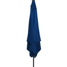 Trädgård & Utemiljö vidaXL Fyrkantigt Trädgårdsparaply Med LED Lampor 295x245 cm Azurblå
