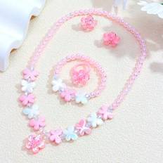 Jewellery Sets on sale Shein Kids Butterfly Flower Beaded Necklace - Random Color