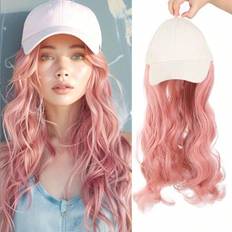 Shein Baseball Cap Long Hair Big Wave Wig 20 Inches