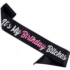 Sashes Shein It's My Birthday Sash Soft Black Satin Sash