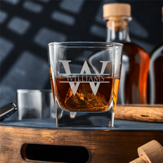 Shein Engraved Square Whiskey 1 Pc Whisky Glass