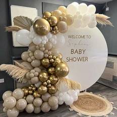 Balloon Arches on sale Shein Gold Ivory White Balloon Garland Arch Kit 151pcs