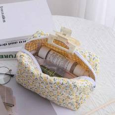 Women Cosmetic Bags Shein Fresh Ditsy Floral Cosmetic Bag - Large Capacity