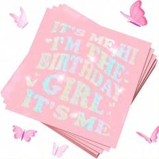 Shein 20 Pcs Singer Birthday Decorations Napkins