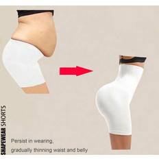 White Girdles Shein High Waist Tummy Control Shorts - Slimming Sheath