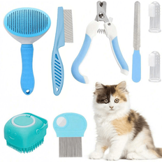 Pets Shein 8 Pieces Deluxe Cat Grooming Kit