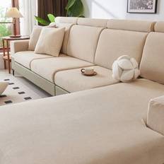 Monochrome Loose Sofa Covers Shein All Season Soft Fleece Seat Cushion 1pc Loose Sofa Cover
