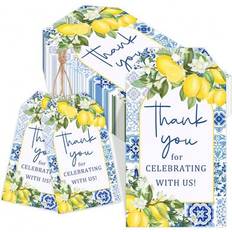 Paper Gift Tags Shein Lemon Thank You Favor Tags 20/50 Pcs