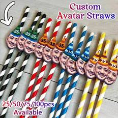 Shein Custom Face Photo Straws
